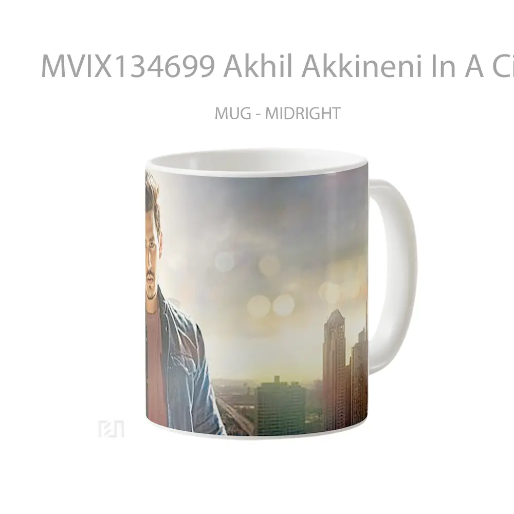 Mug Akhil Akkineni In A City Gelas Keramik Unik - All-side / Desain