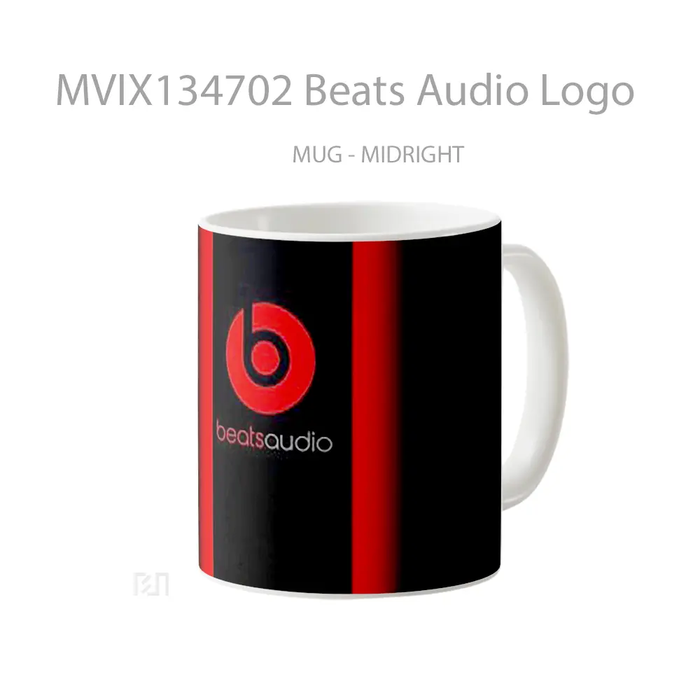 Mug Beats Audio Logo Gelas Keramik Unik - All-side / Desain