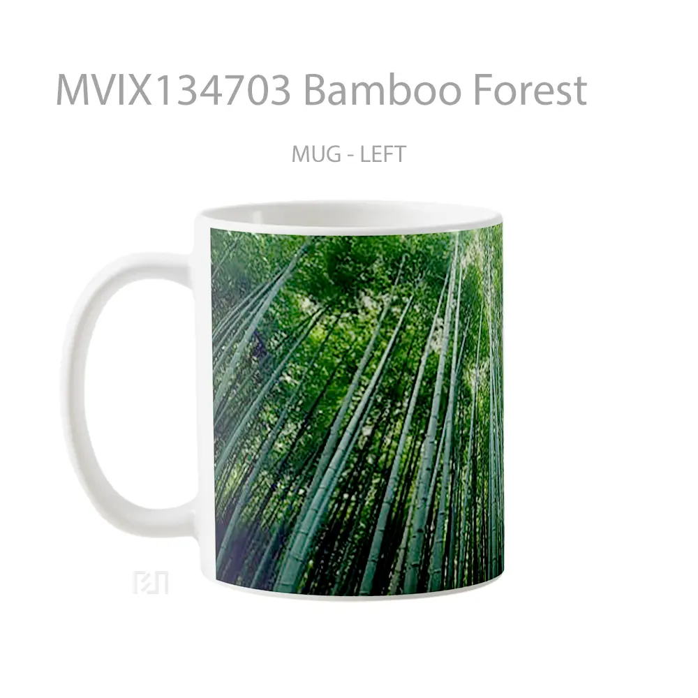 Mug Bamboo Forest Gelas Pemandangan Alam - All-side / Desain