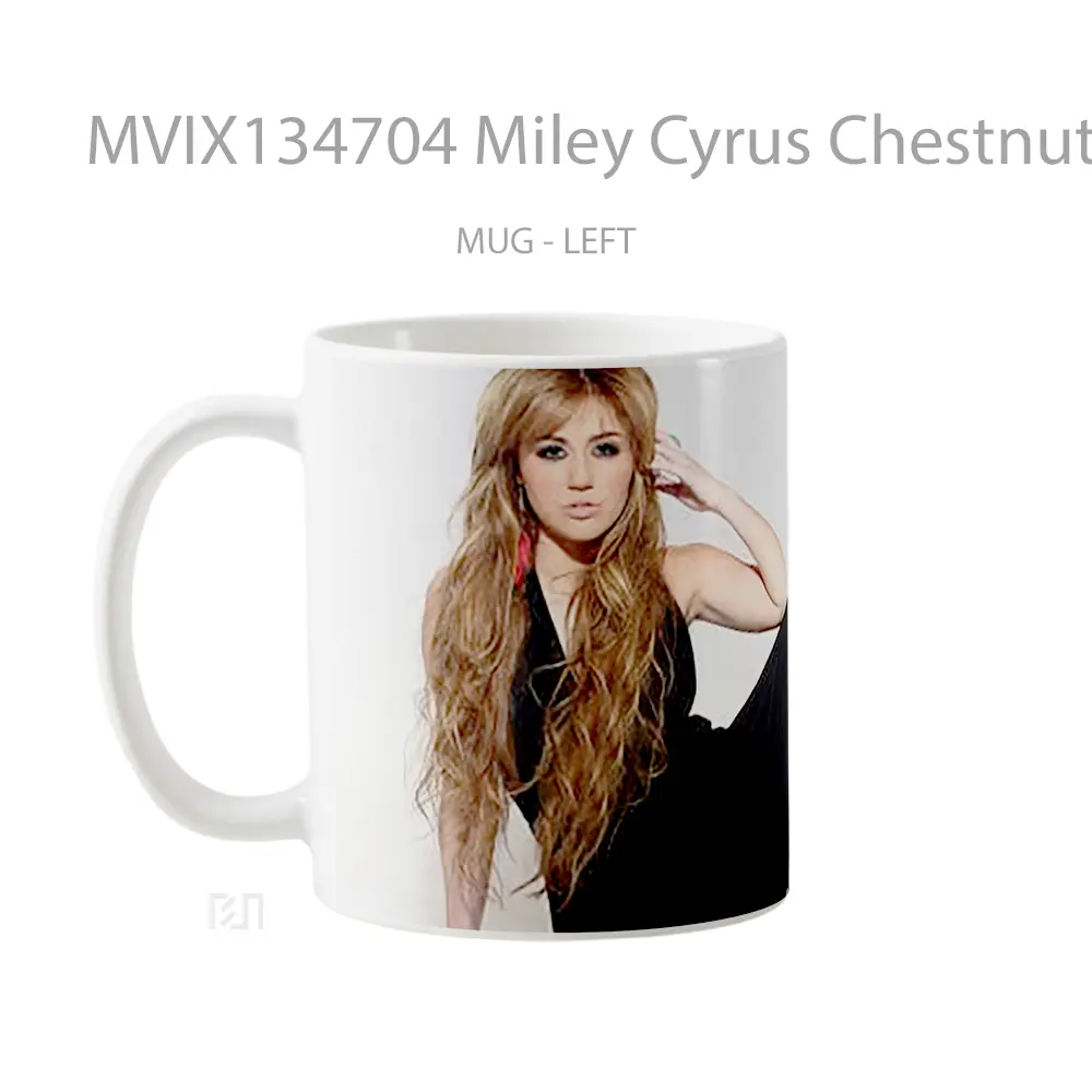 Mug Miley Cyrus Chestnut V2 Gelas Selebriti - All-side / Desain