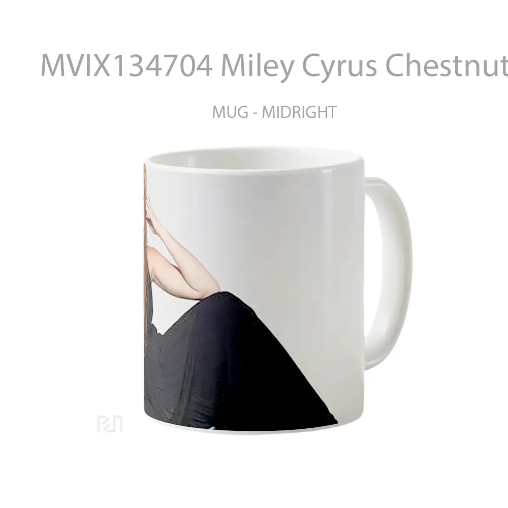 Mug Miley Cyrus Chestnut V2 Gelas Selebriti - All-side / Desain