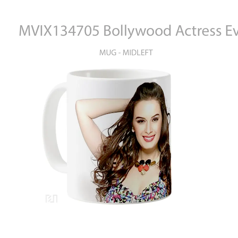 Mug Bollywood Actress Evelyn Sharma Gelas Keramik Unik - All-side / Desain