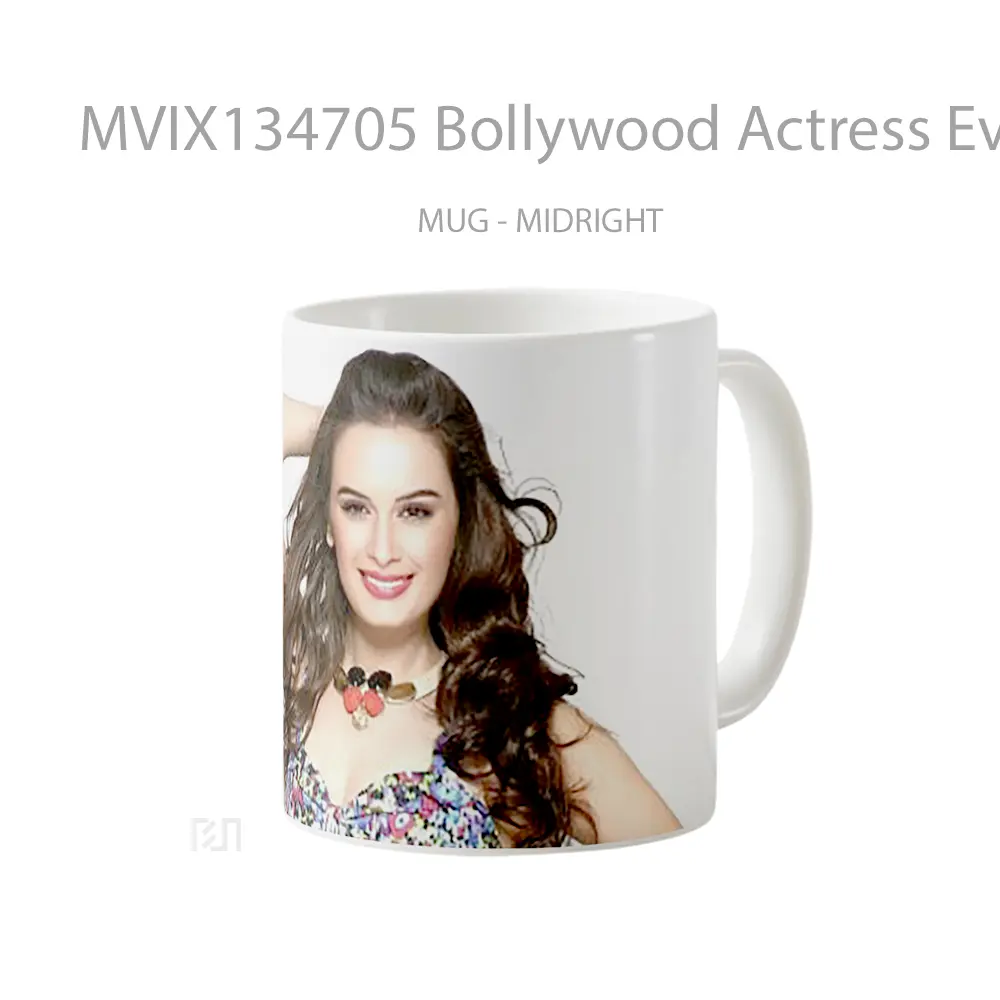 Mug Bollywood Actress Evelyn Sharma Gelas Keramik Unik - All-side / Desain