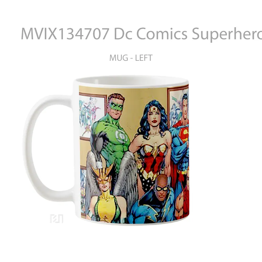 Mug Dc Comics Superheroes Gelas Superhero - All-side / Desain