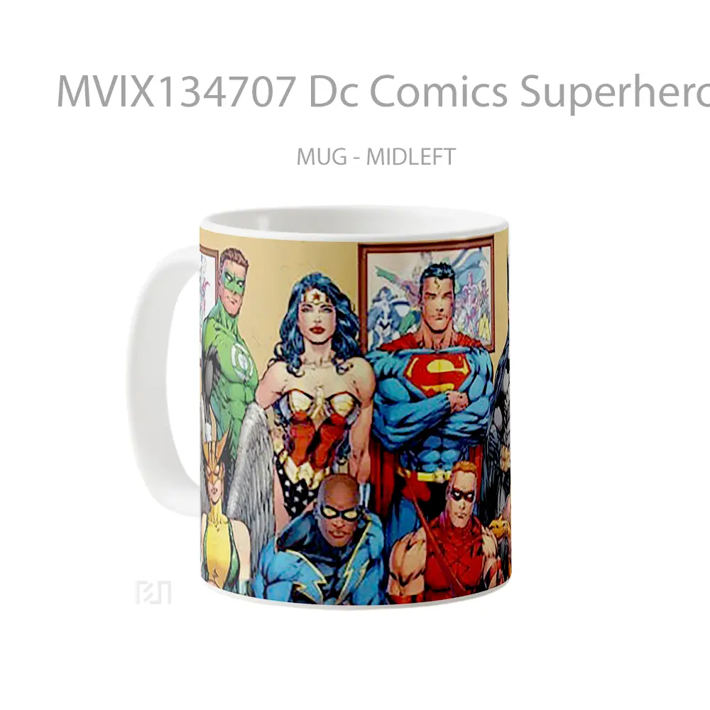 Mug Dc Comics Superheroes Gelas Superhero - All-side / Desain
