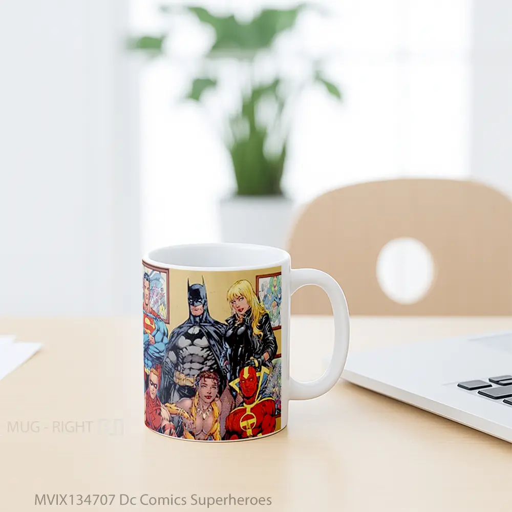 Mug Dc Comics Superheroes Gelas Superhero - All-side / Desain
