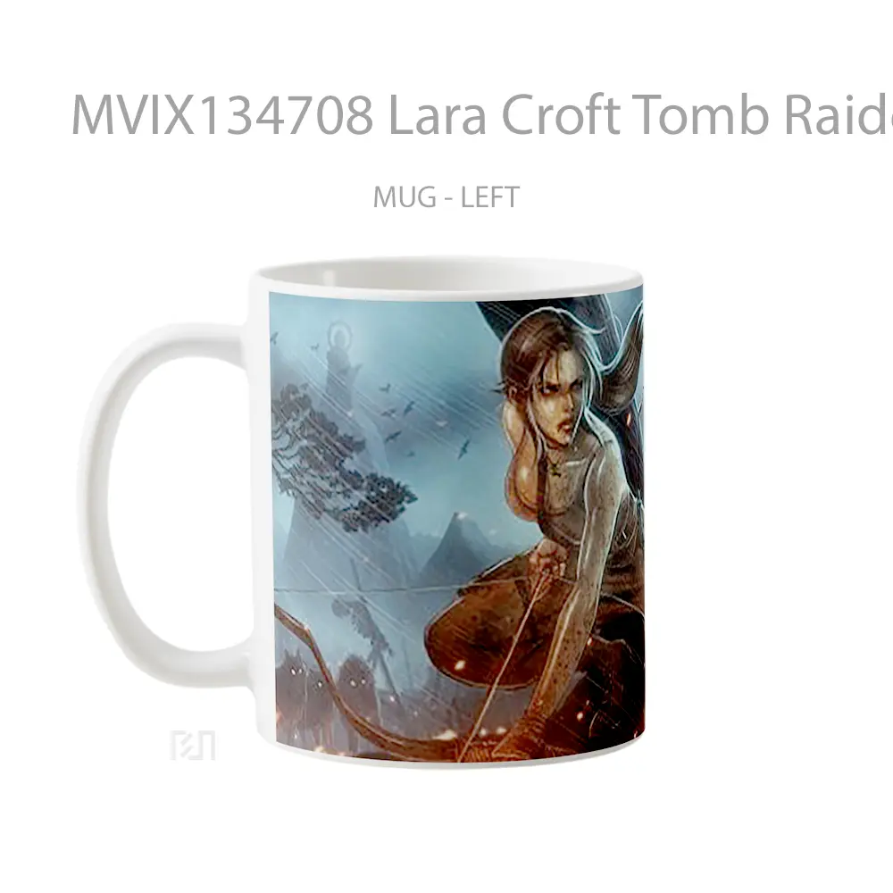 Mug Lara Croft Tomb Raider Reborn Gelas Keramik Unik - All-side / Desain