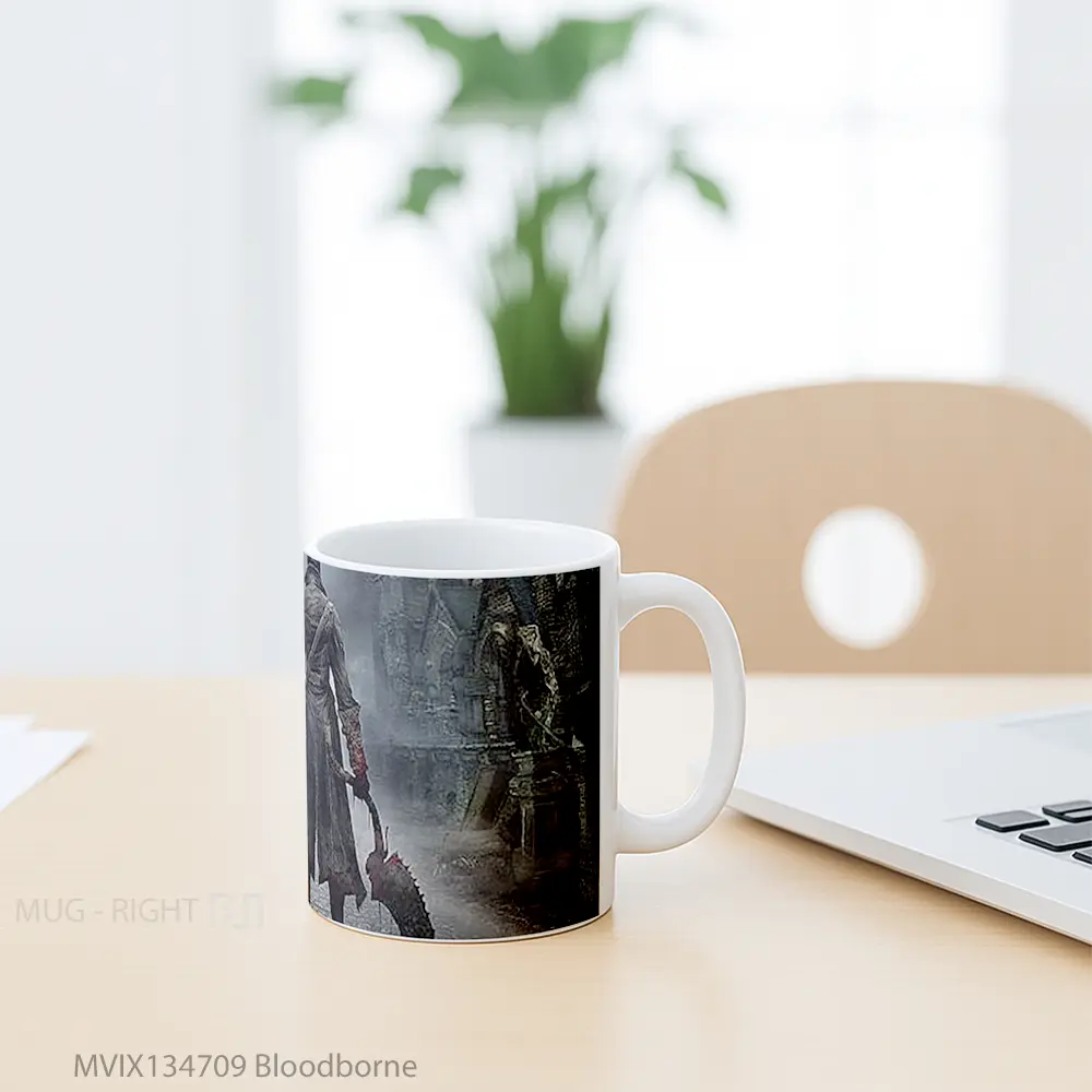 Mug Bloodborne Gelas Keramik Unik - All-side / Desain