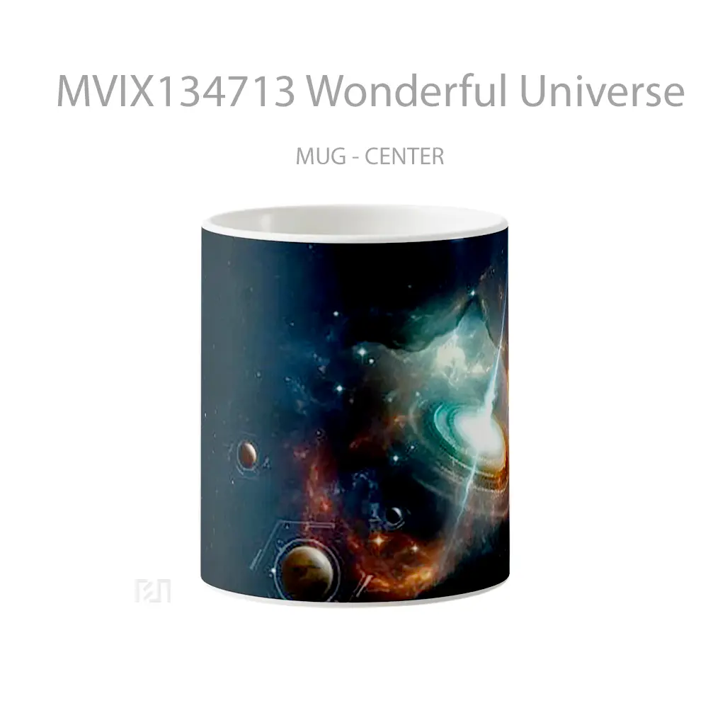 Mug Wonderful Universe Gelas Astronomi