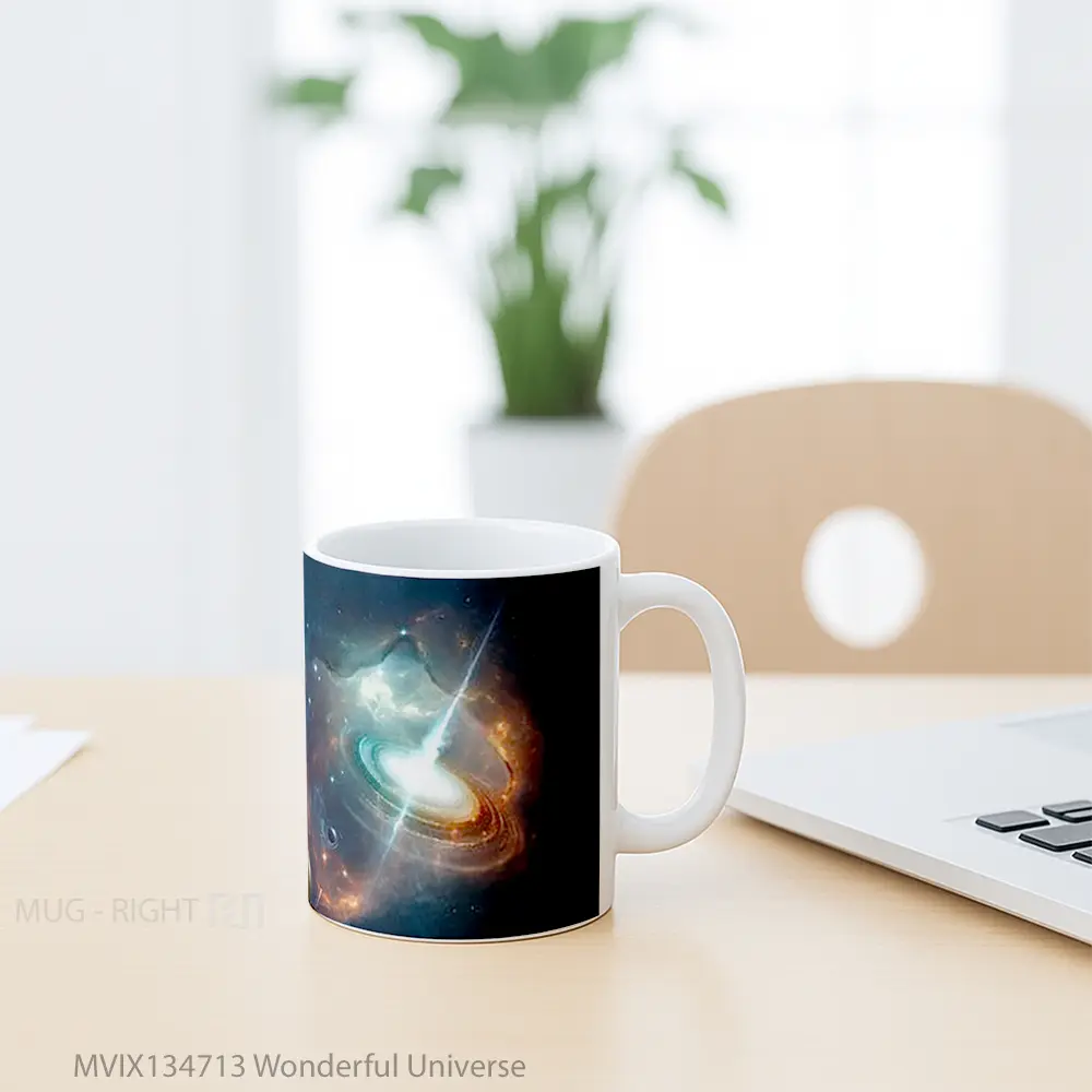 Mug Wonderful Universe Gelas Astronomi - All-side / Desain