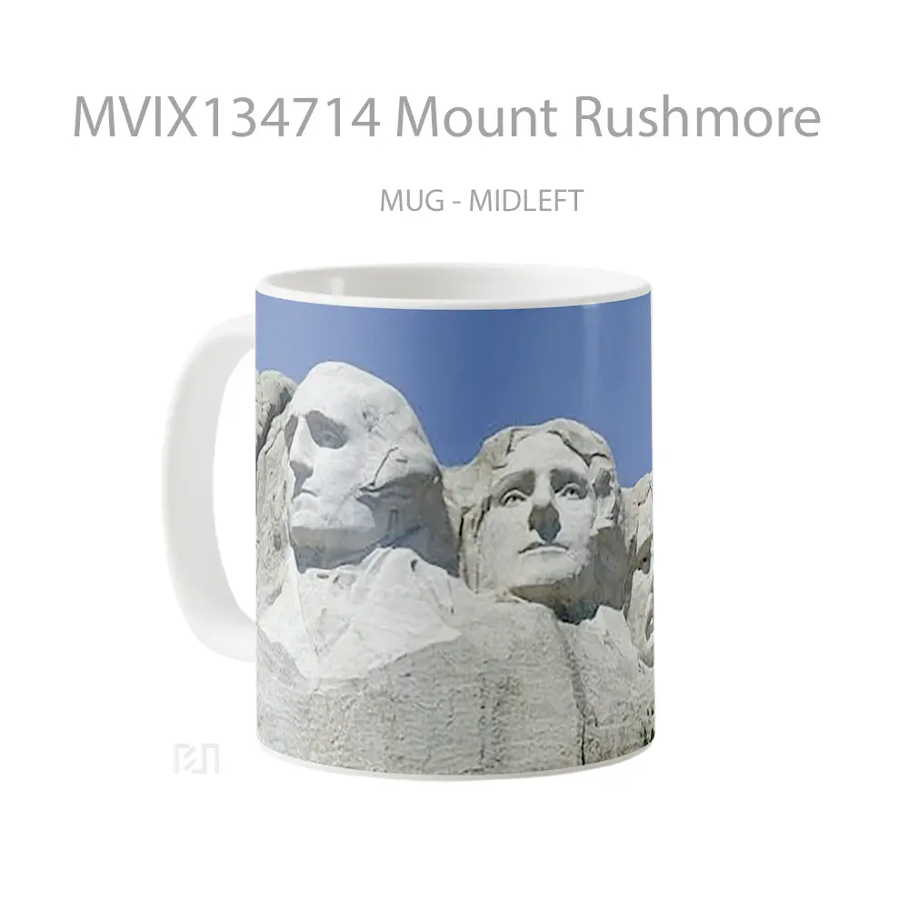 Mug Mount Rushmore Gelas Keramik Unik - All-side / Desain