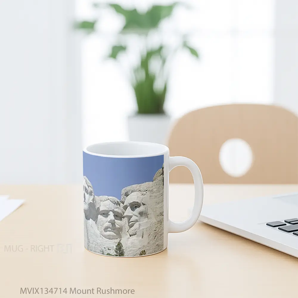 Mug Mount Rushmore Gelas Keramik Unik - All-side / Desain