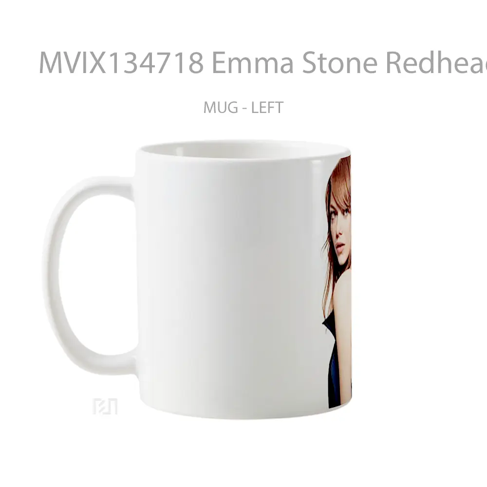 Mug Emma Stone Redhead Gelas Selebriti - All-side / Desain
