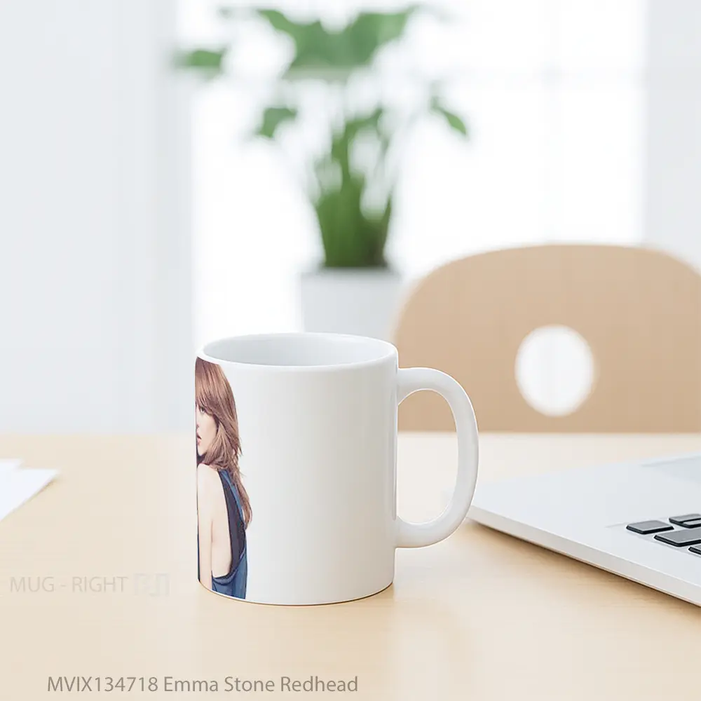 Mug Emma Stone Redhead Gelas Selebriti - All-side / Desain
