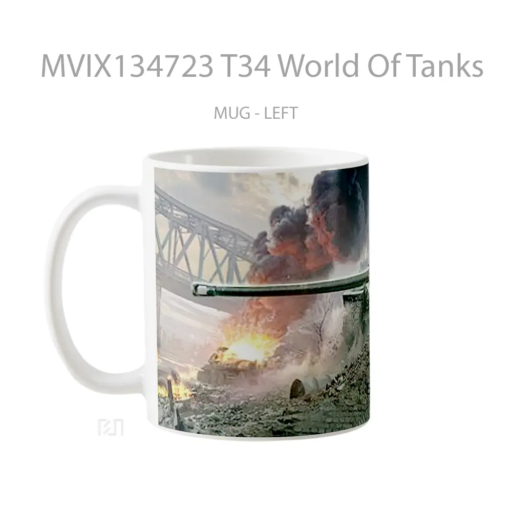 Mug T34 World Of Tanks Gelas Keramik Unik - All-side / Desain