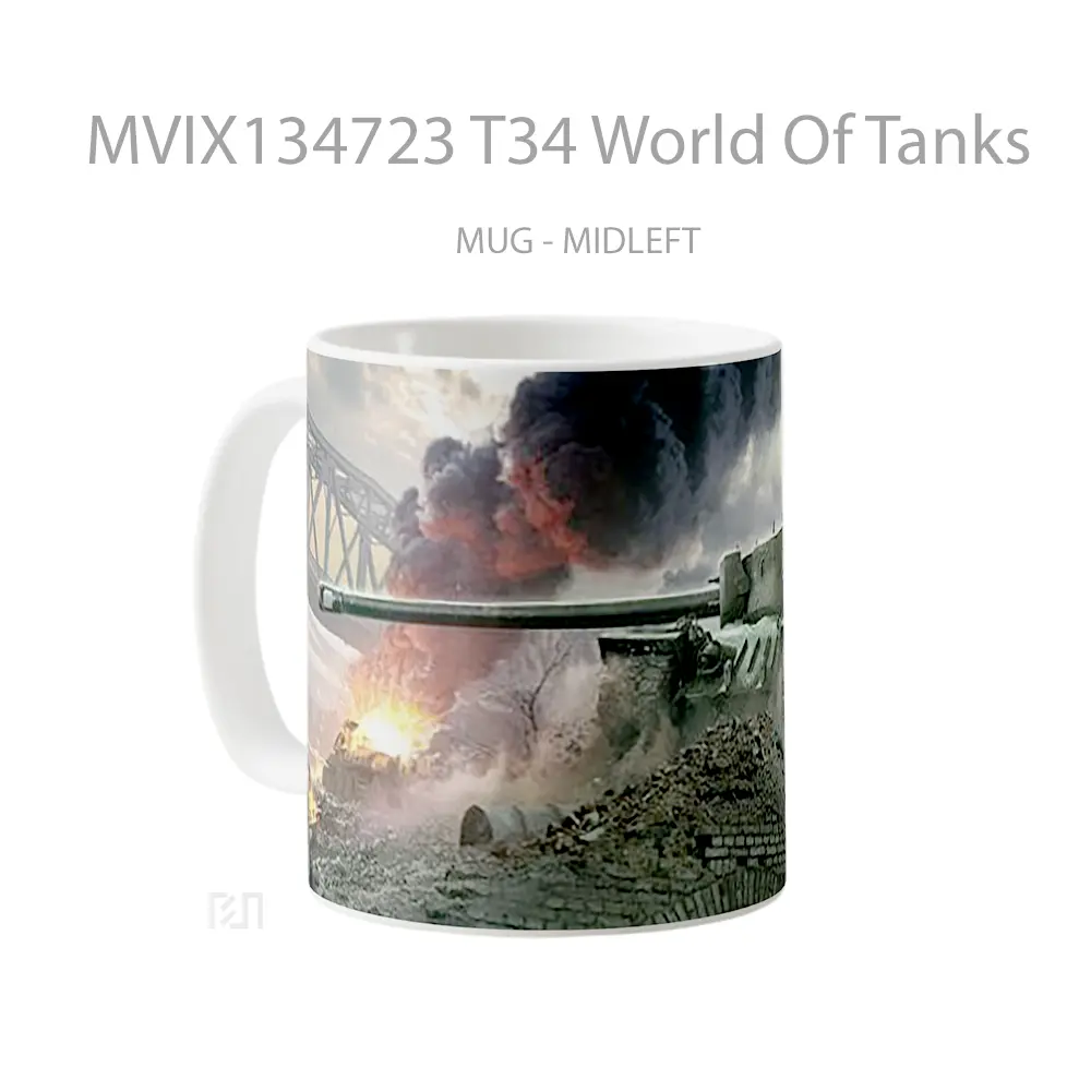 Mug T34 World Of Tanks Gelas Keramik Unik - All-side / Desain