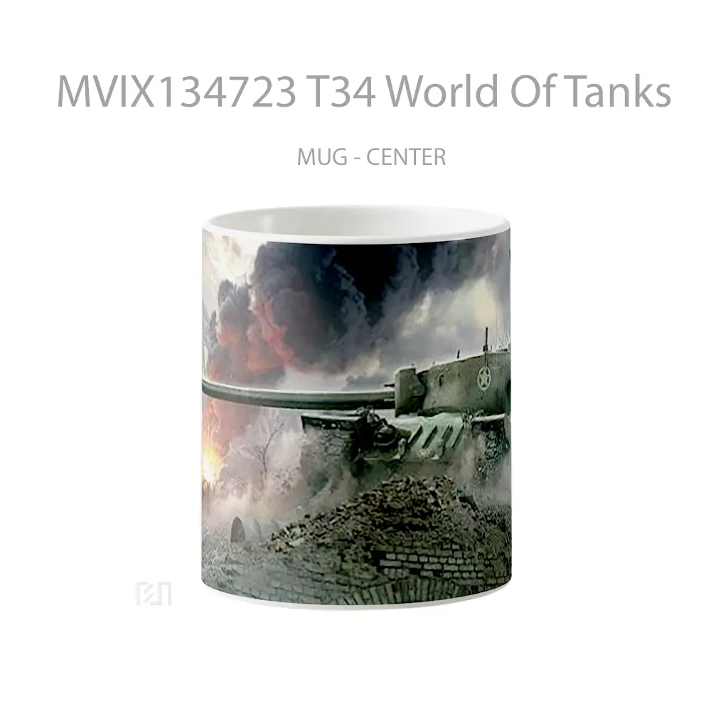 Mug T34 World Of Tanks Gelas Keramik Unik