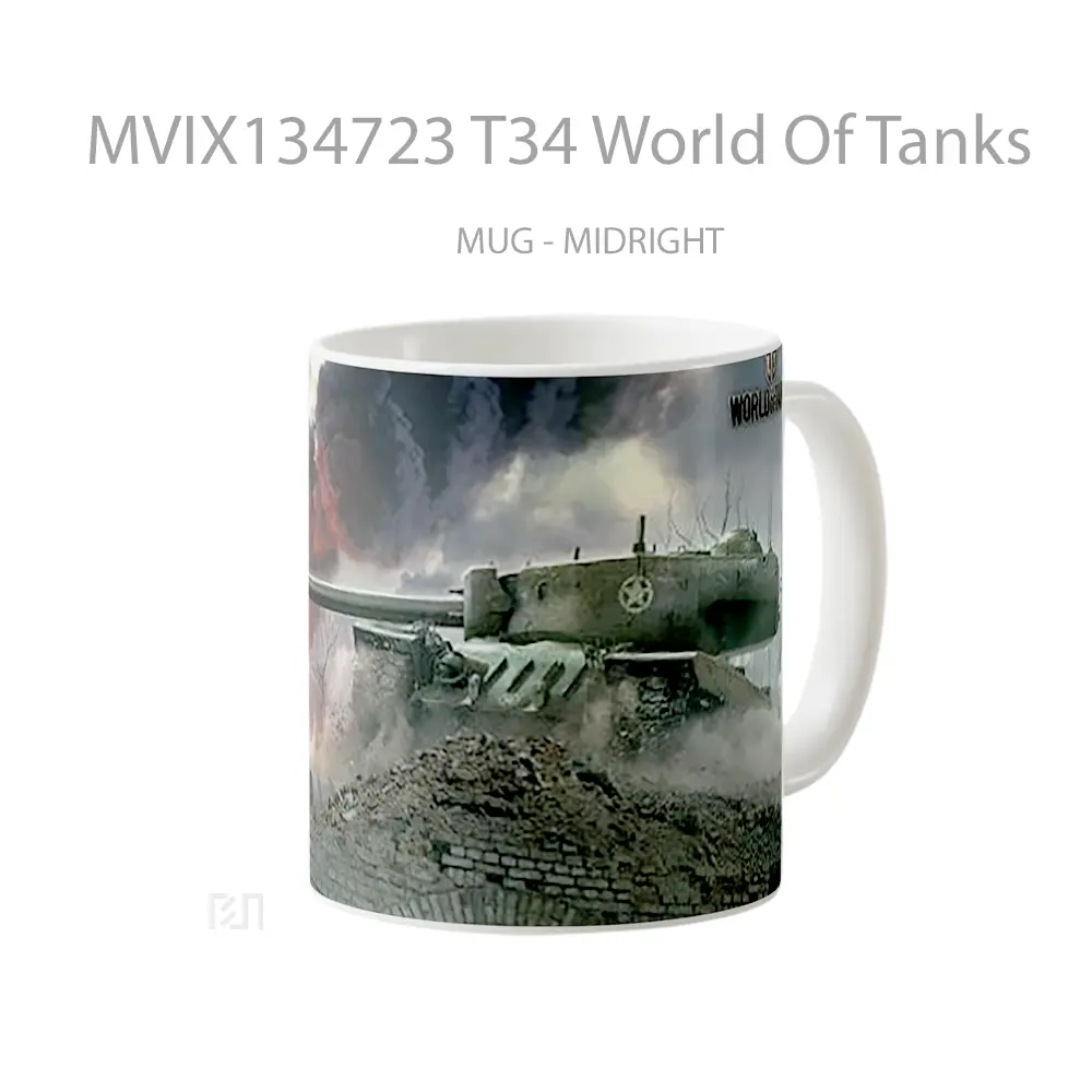 Mug T34 World Of Tanks Gelas Keramik Unik - All-side / Desain