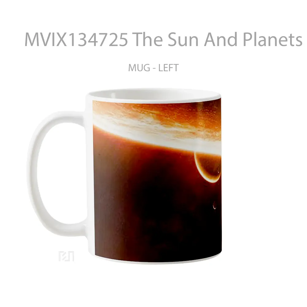 Mug The Sun And Planets Gelas Astronomi - All-side / Desain