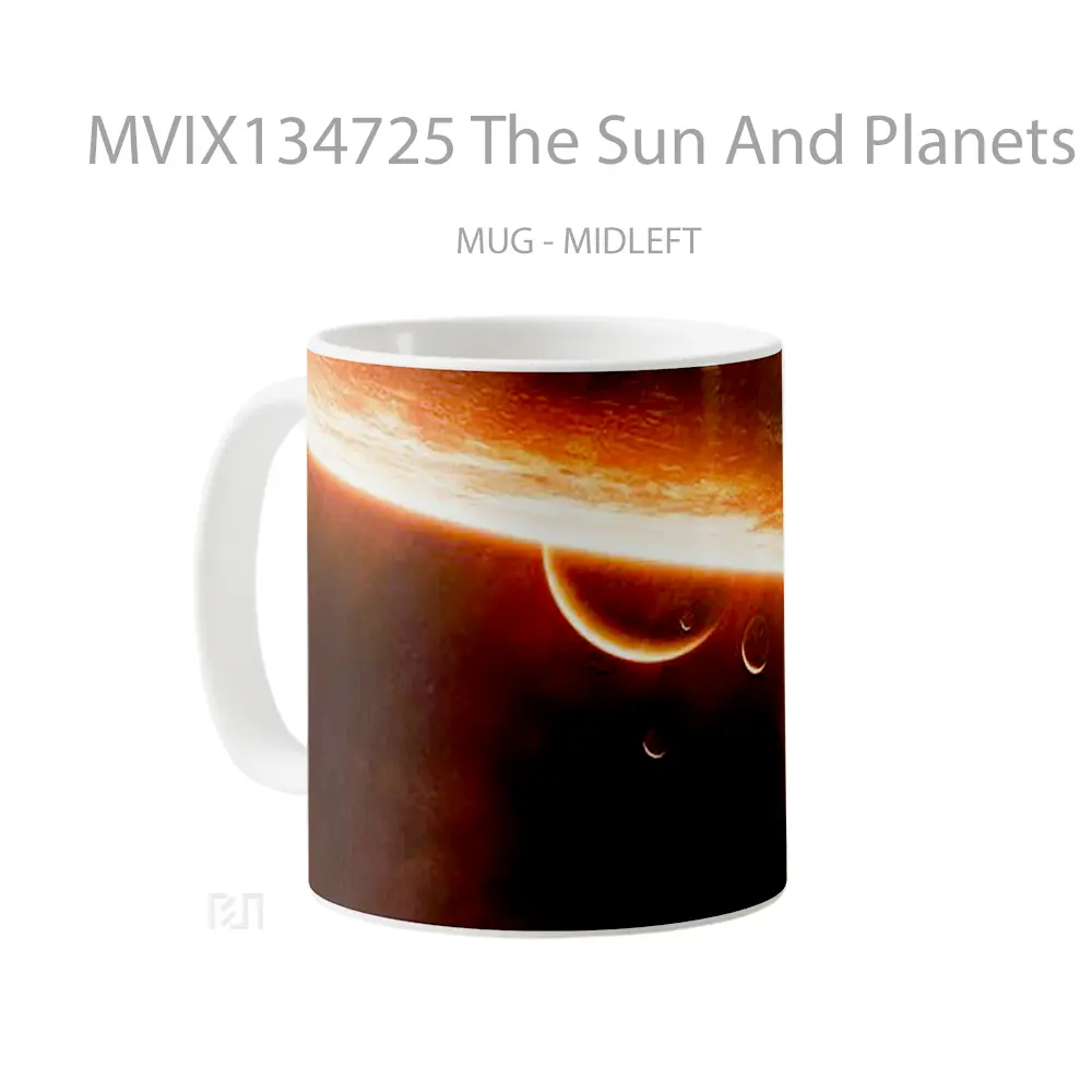 Mug The Sun And Planets Gelas Astronomi - All-side / Desain