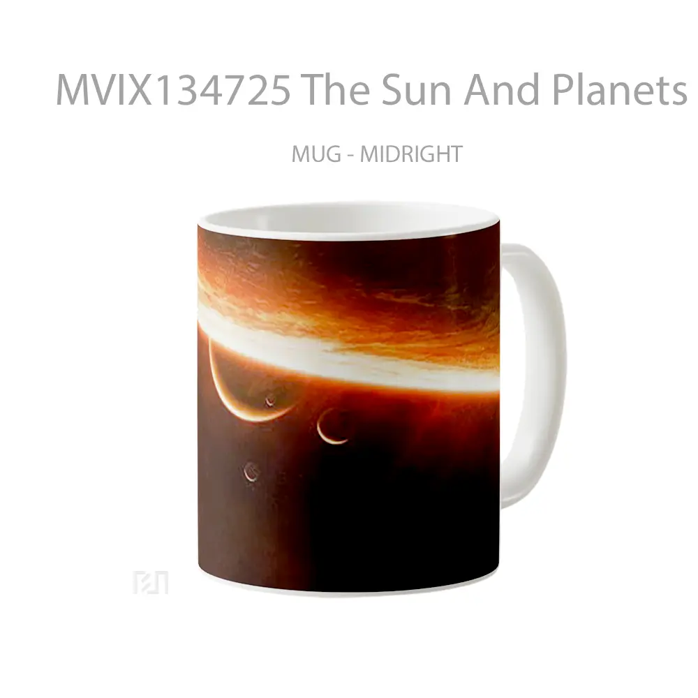 Mug The Sun And Planets Gelas Astronomi - All-side / Desain
