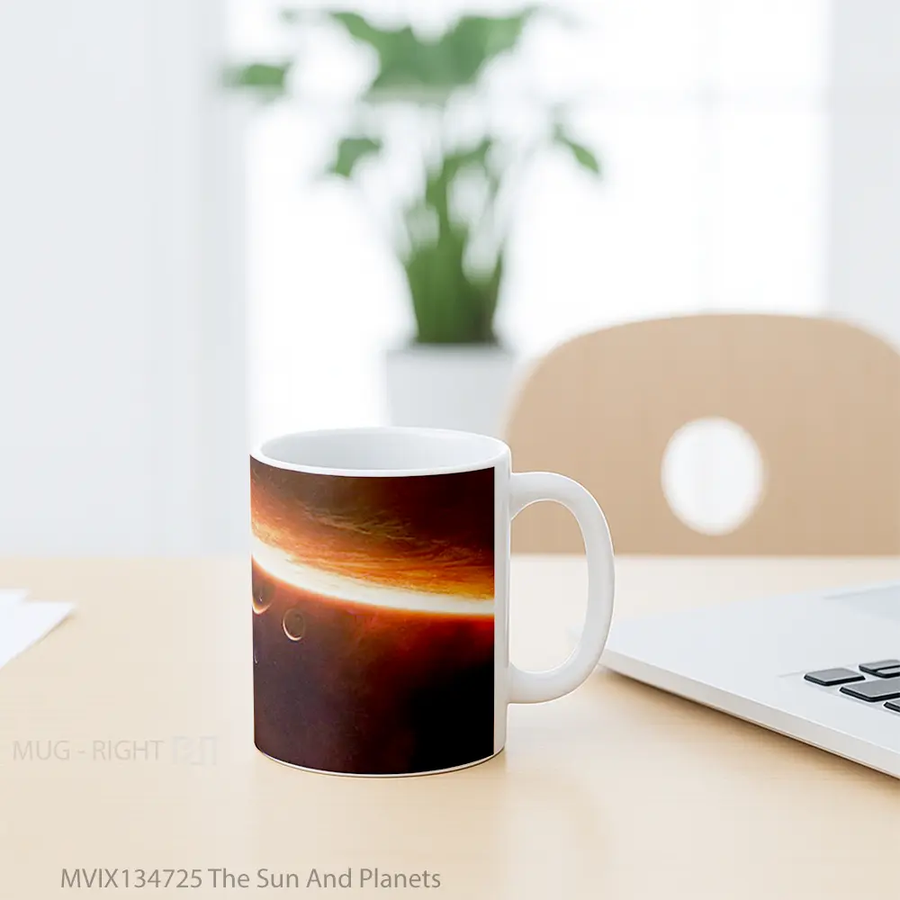 Mug The Sun And Planets Gelas Astronomi - All-side / Desain