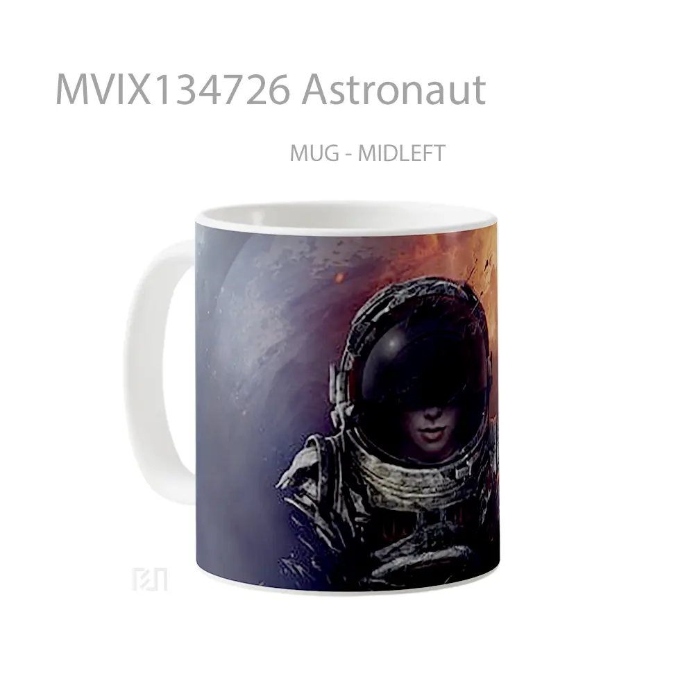 Mug Astronaut Gelas Astronomi - All-side / Desain