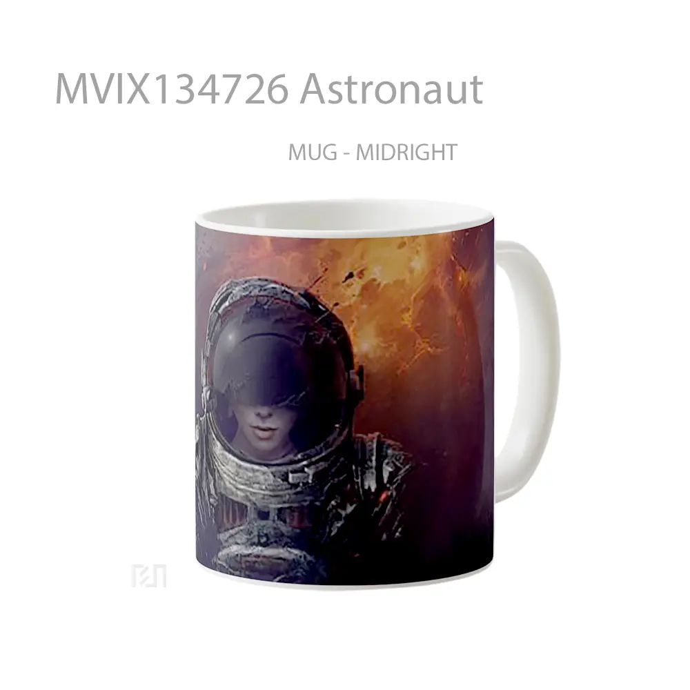 Mug Astronaut Gelas Astronomi - All-side / Desain