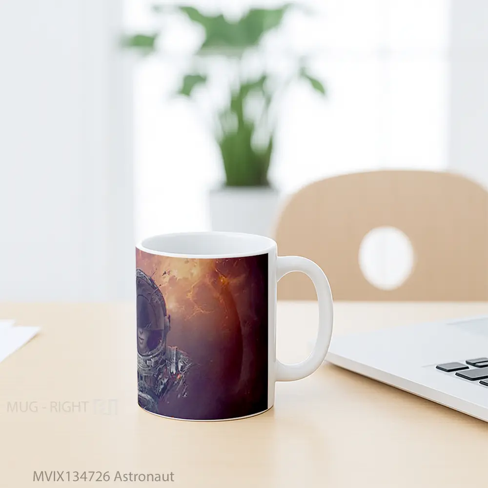 Mug Astronaut Gelas Astronomi - All-side / Desain