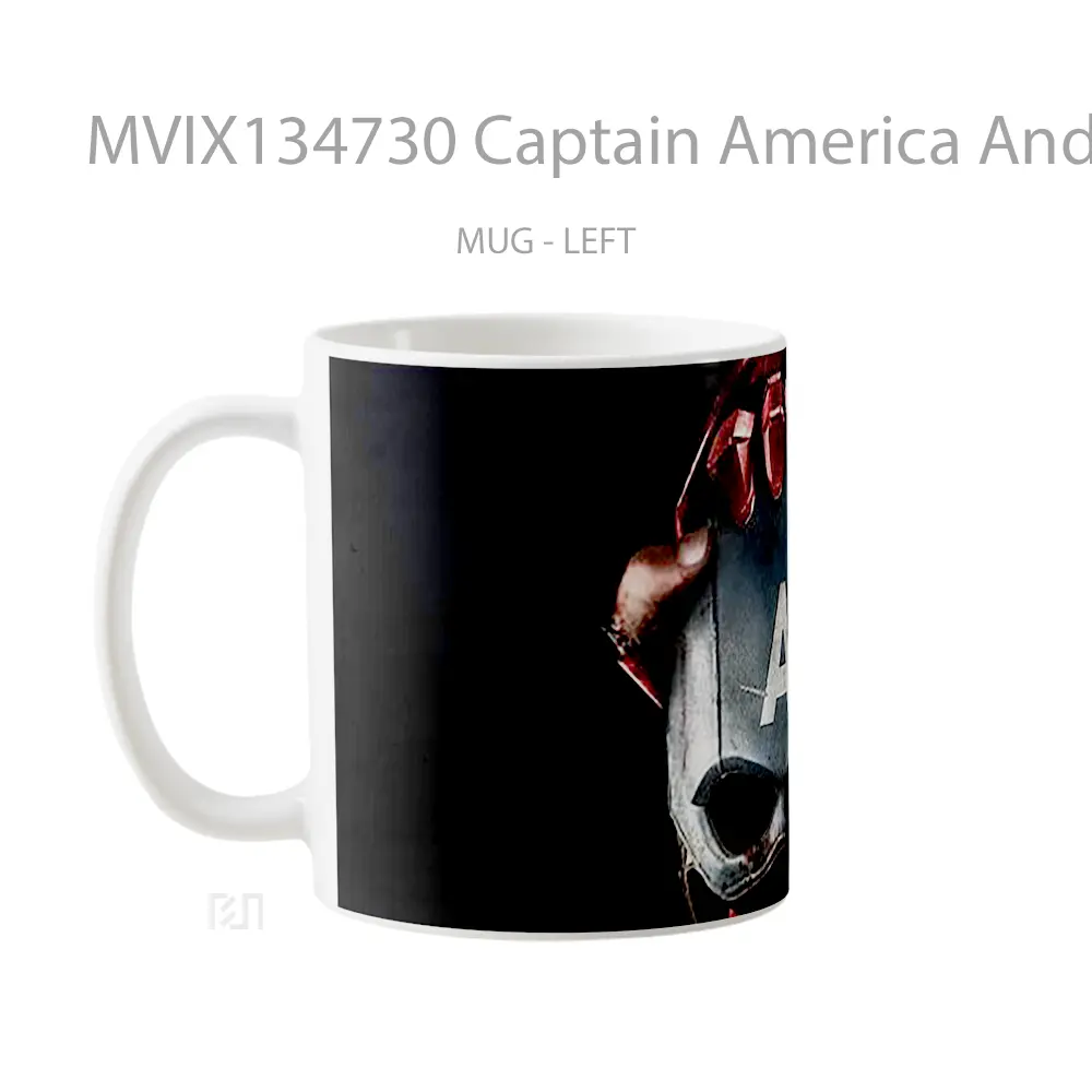 Mug Captain America And Iron Man Civil War Gelas Superhero - All-side / Desain