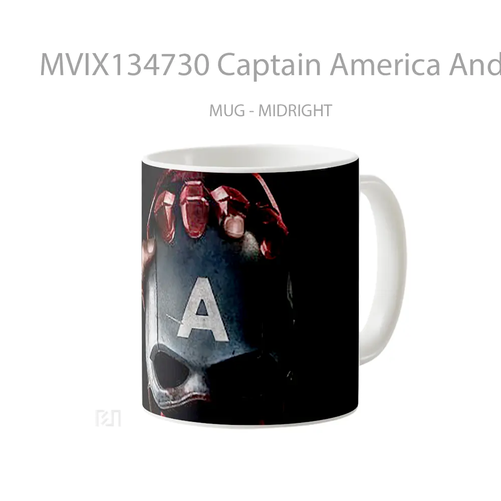 Mug Captain America And Iron Man Civil War Gelas Superhero - All-side / Desain