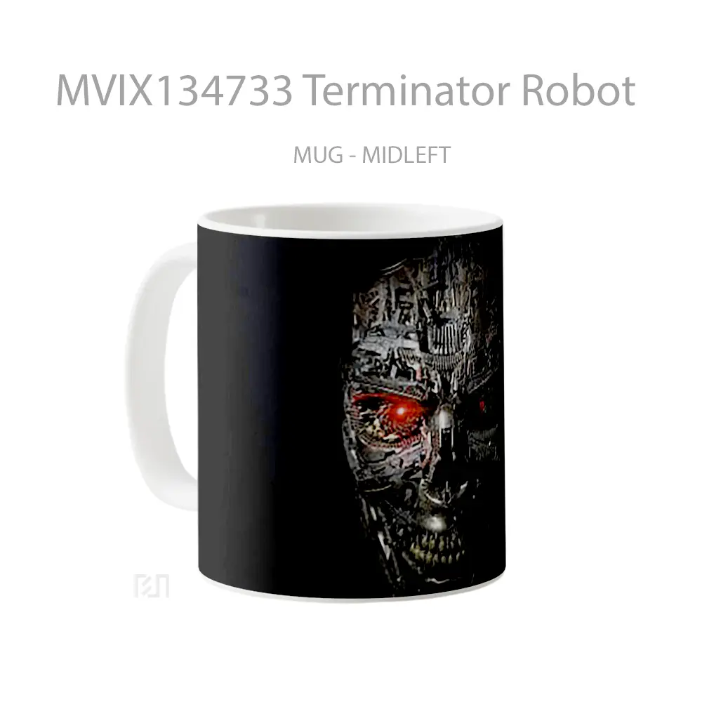 Mug Terminator Robot Gelas Film - All-side / Desain