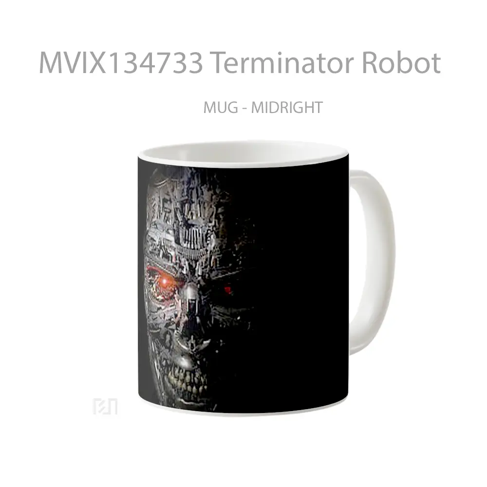 Mug Terminator Robot Gelas Film - All-side / Desain