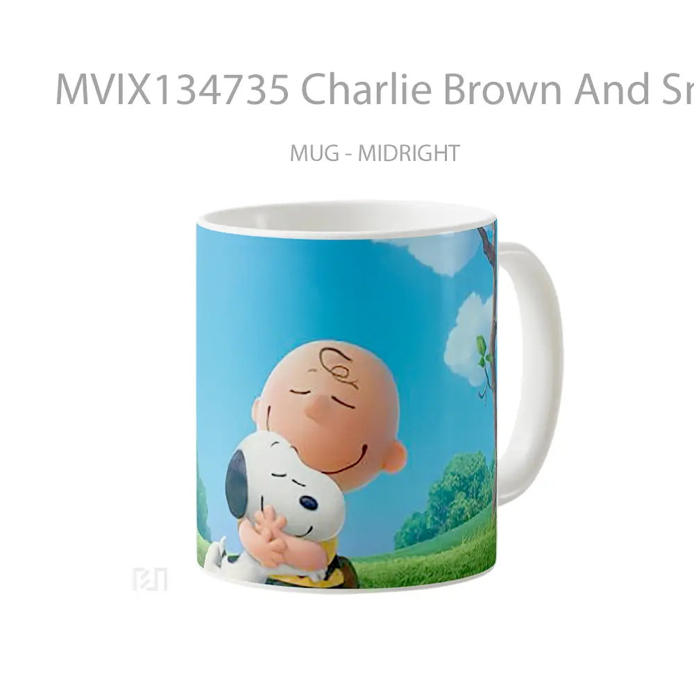 Mug Charlie Brown And Snoopy V2 Gelas Keramik Unik - All-side / Desain