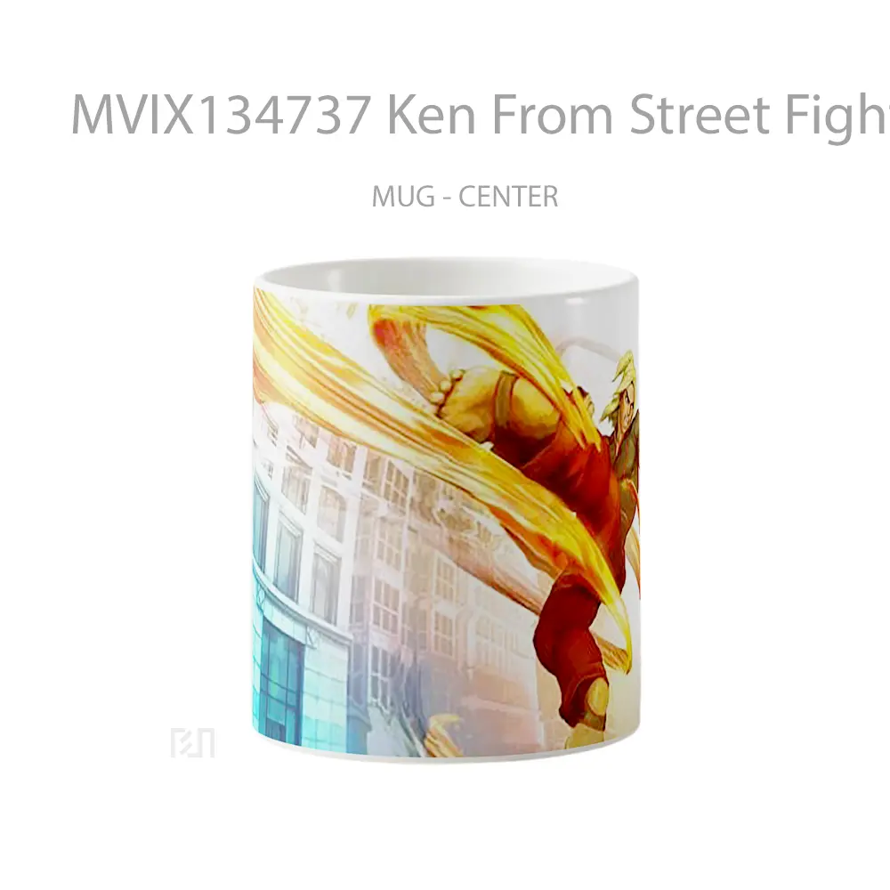 Mug Ken From Street Fighter V Cangkir Gamer