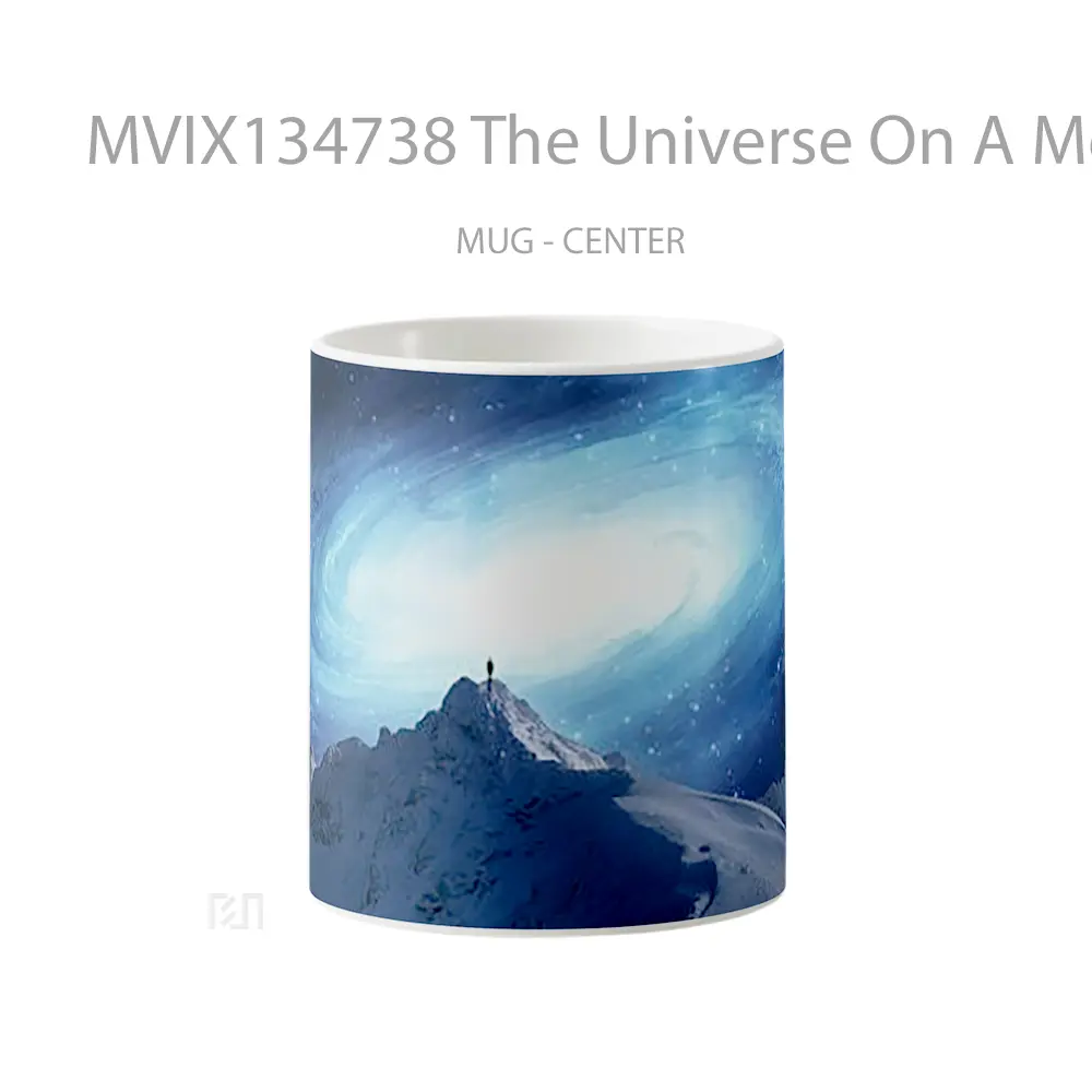 Mug The Universe On A Mountain Gelas Pemandangan Alam