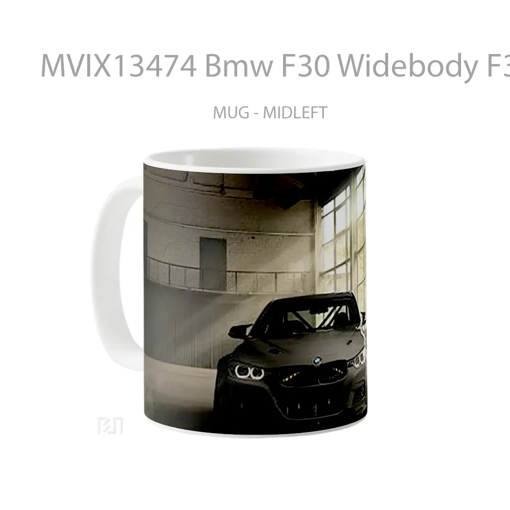 Mug Bmw F30 Widebody F30 Cangkir Mobil - All-side / Desain