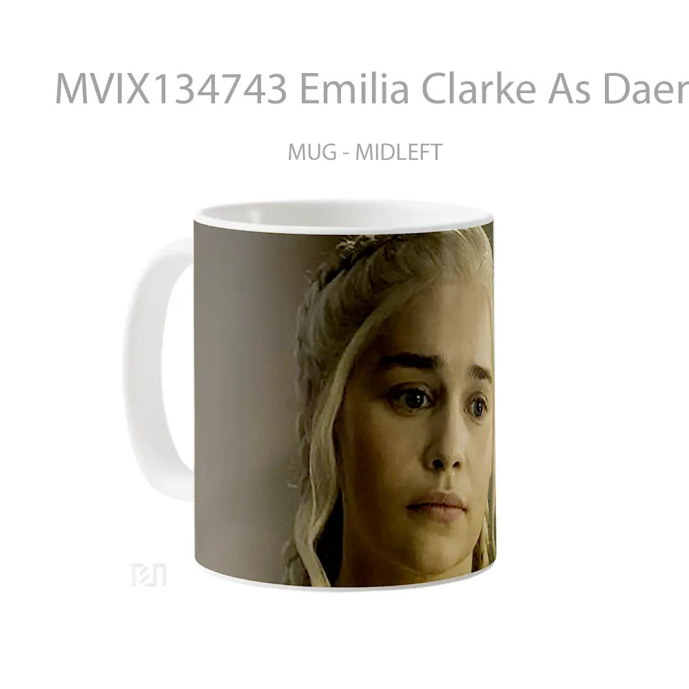 Mug Emilia Clarke As Daenerys In Game Of Thrones Cangkir Gamer - All-side / Desain