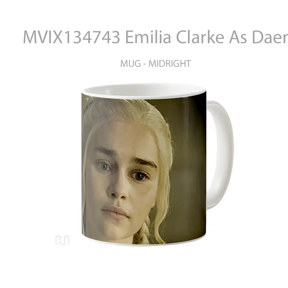Mug Emilia Clarke As Daenerys In Game Of Thrones Cangkir Gamer - All-side / Desain