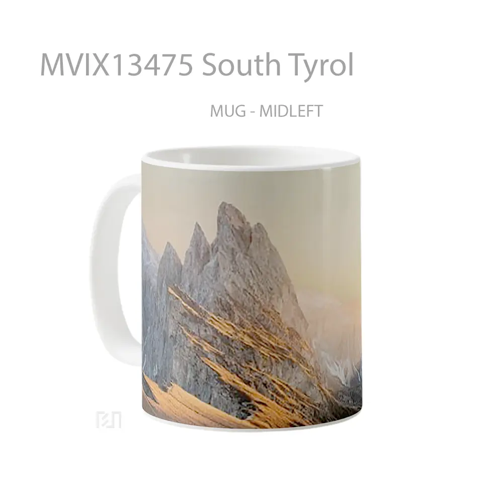 Mug South Tyrol Gelas Keramik Unik - All-side / Desain
