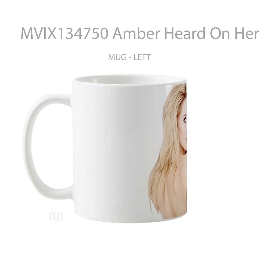 Mug Amber Heard On Her Back Gelas Keramik Unik - All-side / Desain