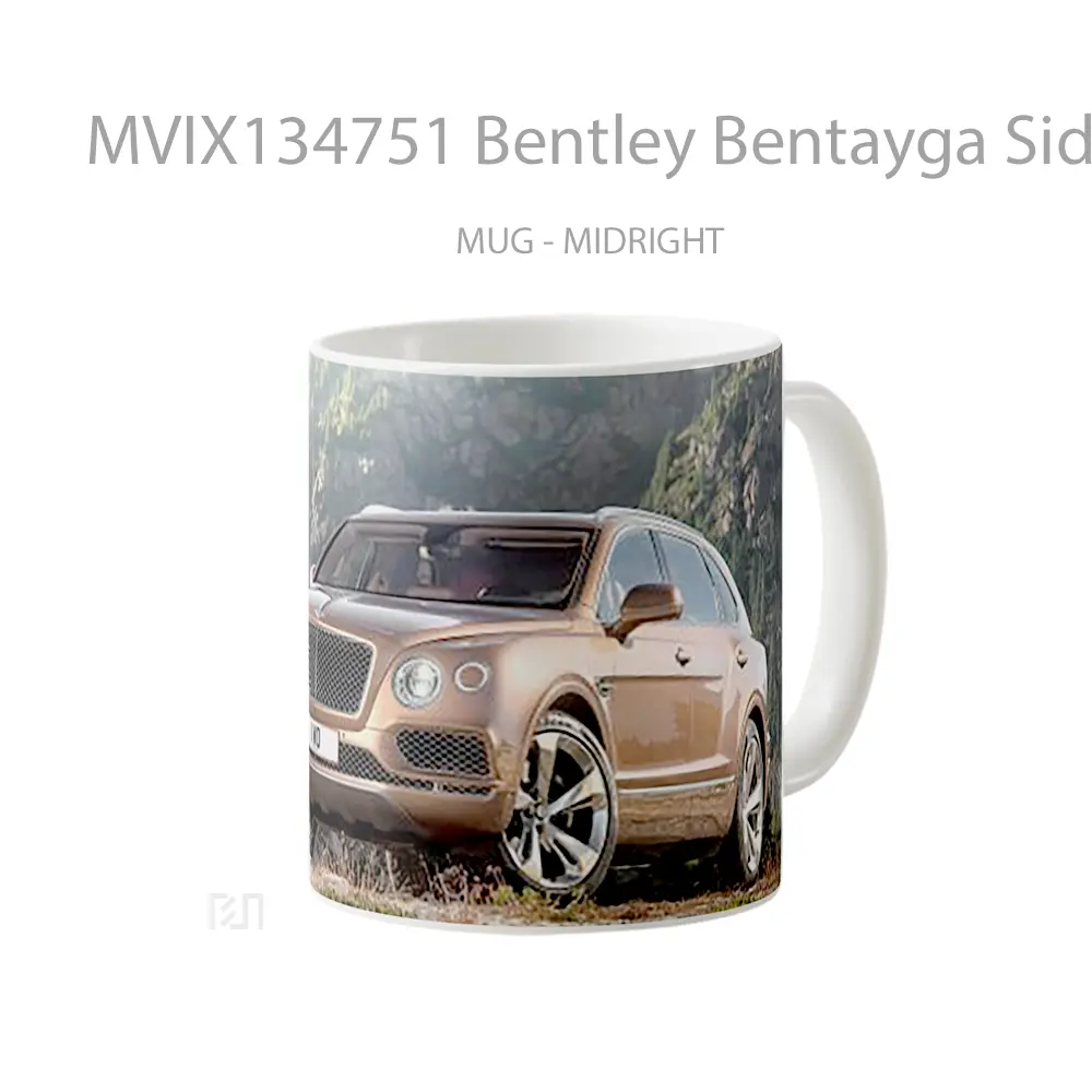Mug Bentley Bentayga Side Coffee Cangkir Mobil - All-side / Desain