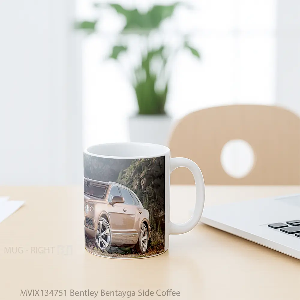 Mug Bentley Bentayga Side Coffee Cangkir Mobil - All-side / Desain