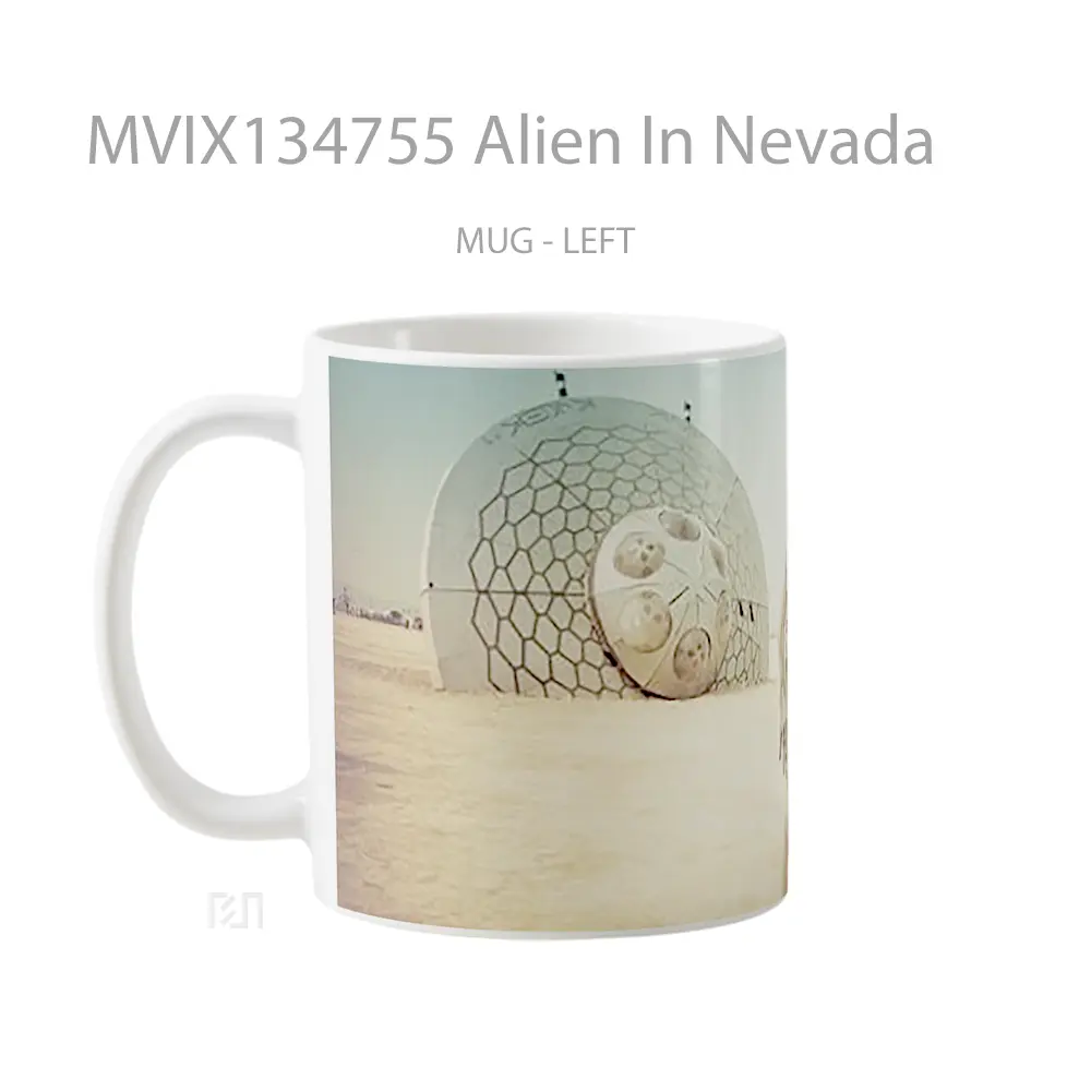 Mug Alien In Nevada Gelas Keramik Unik - All-side / Desain