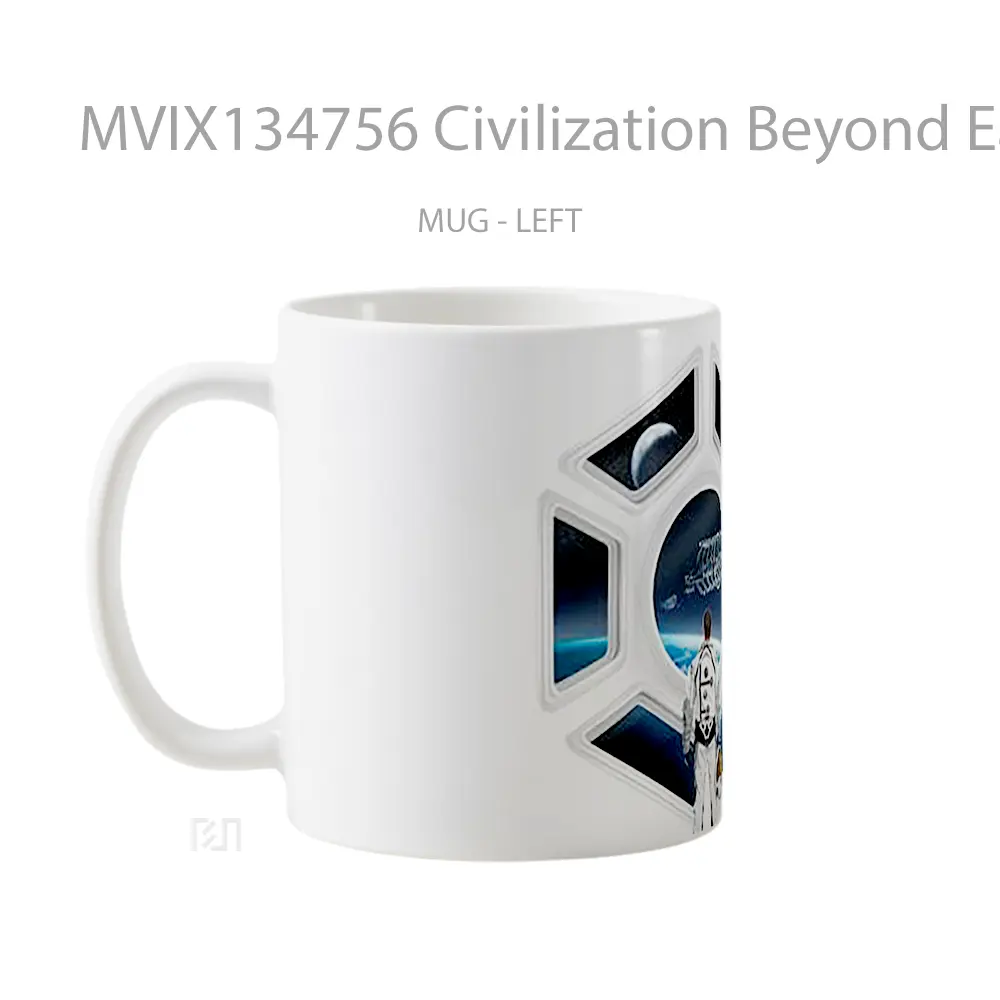 Mug Civilization Beyond Earth Gelas Keramik Unik - All-side / Desain