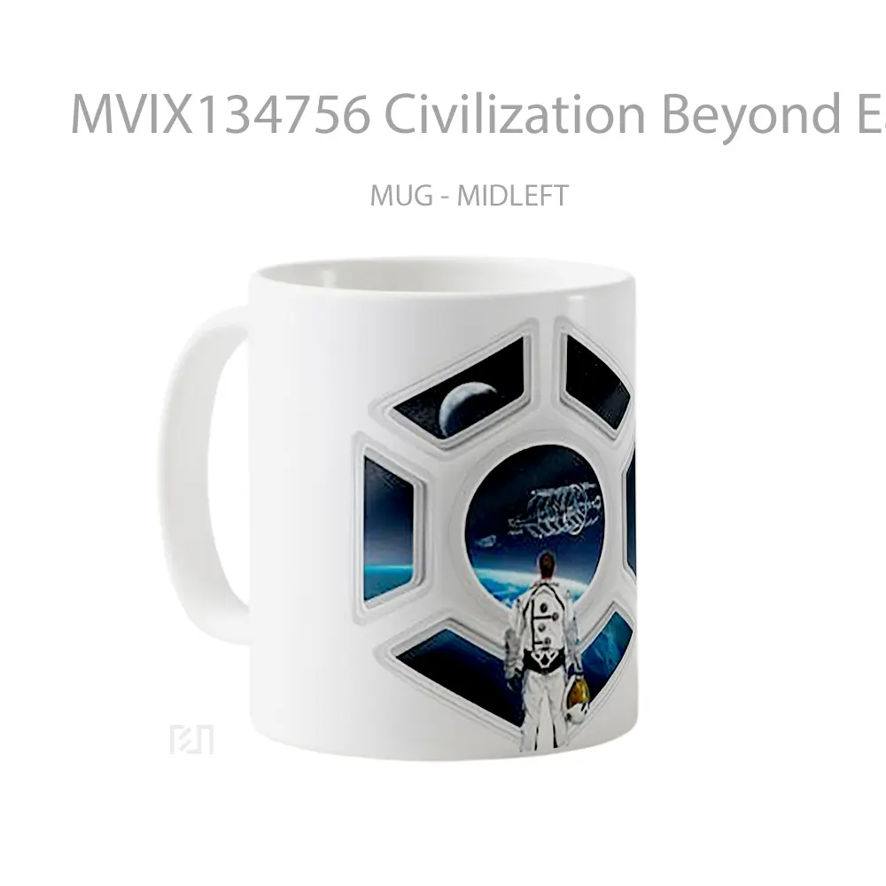Mug Civilization Beyond Earth Gelas Keramik Unik - All-side / Desain