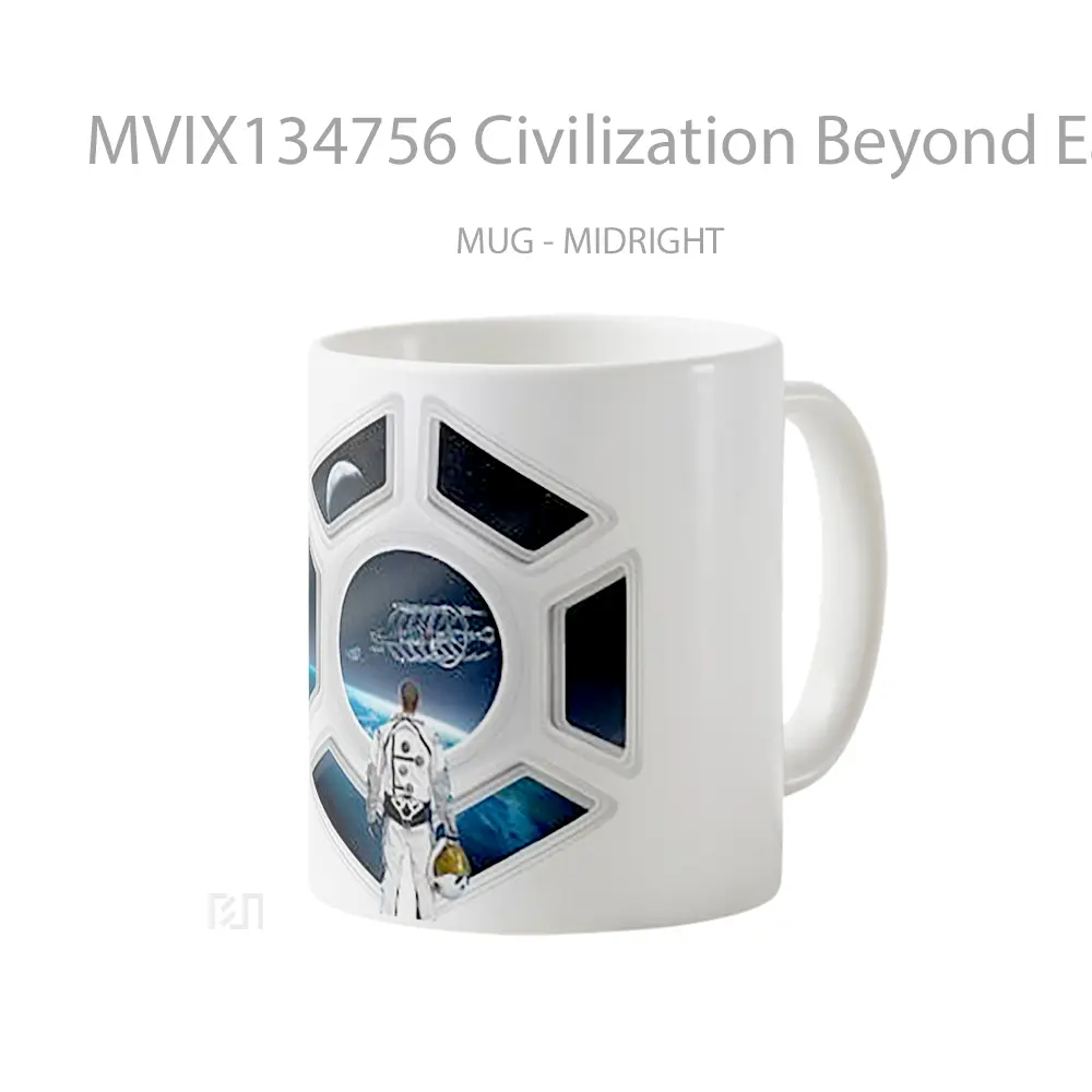 Mug Civilization Beyond Earth Gelas Keramik Unik - All-side / Desain