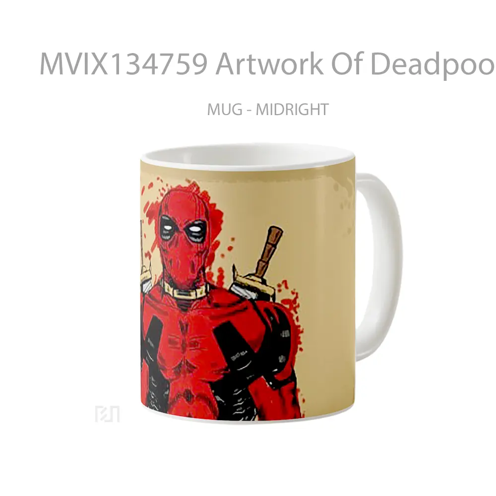 Mug Artwork Of Deadpool Gelas Superhero - All-side / Desain