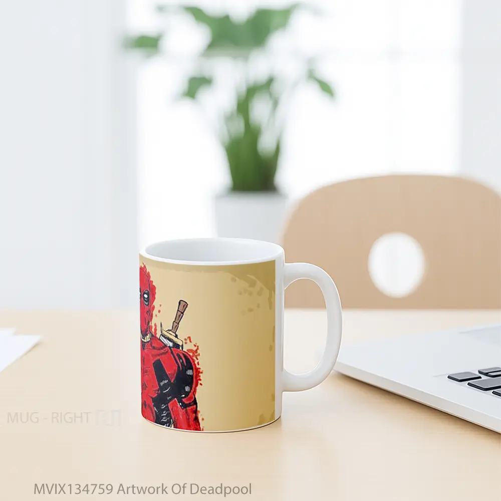 Mug Artwork Of Deadpool Gelas Superhero - All-side / Desain