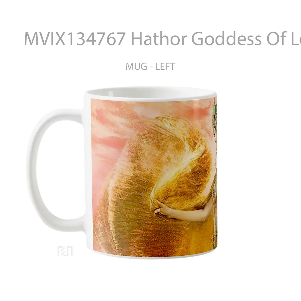 Mug Hathor Goddess Of Love In The Gods Of Egypt Gelas Keramik Unik - All-side / Desain